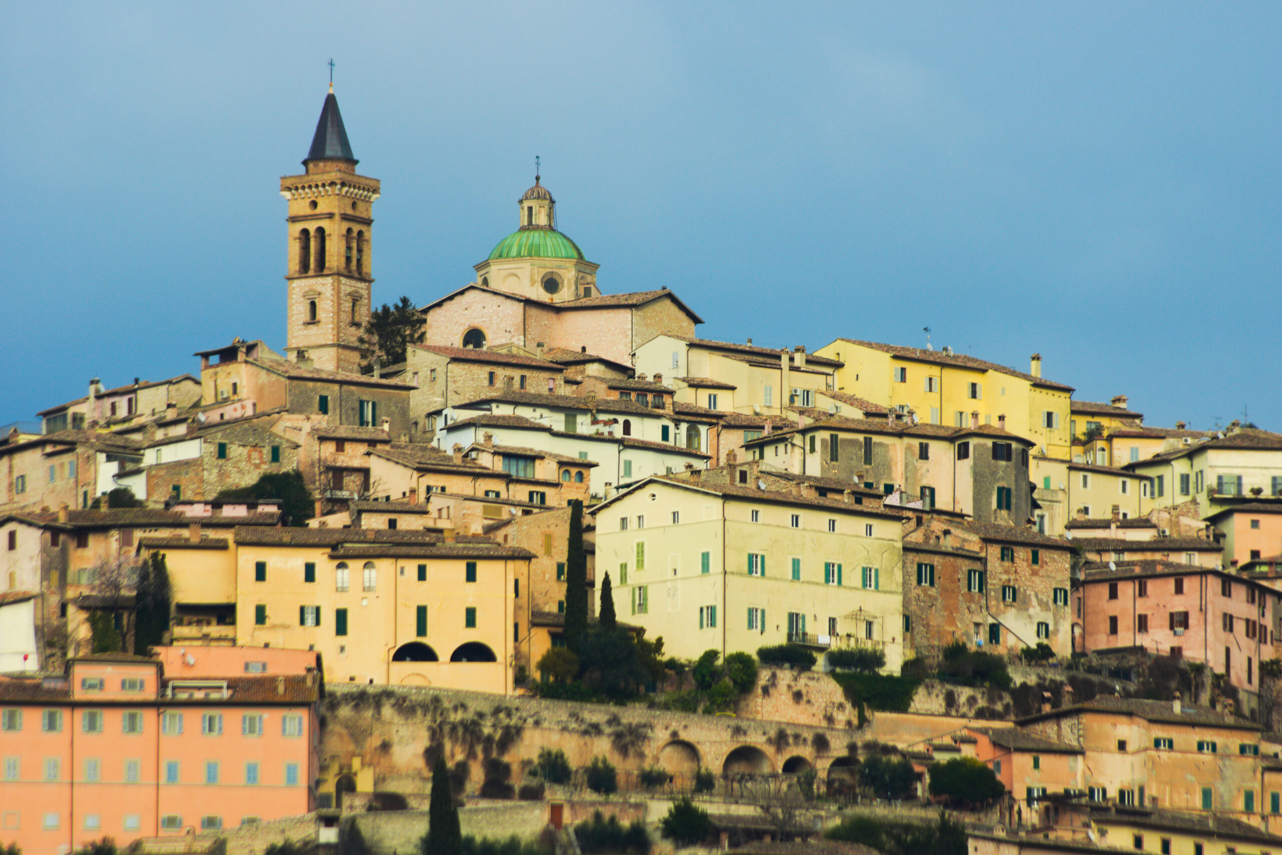 Ancient town of Trevi, Umbria Region, Italy